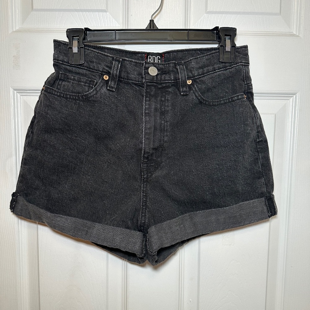 BDG Black High-Waisted Denim Shorts